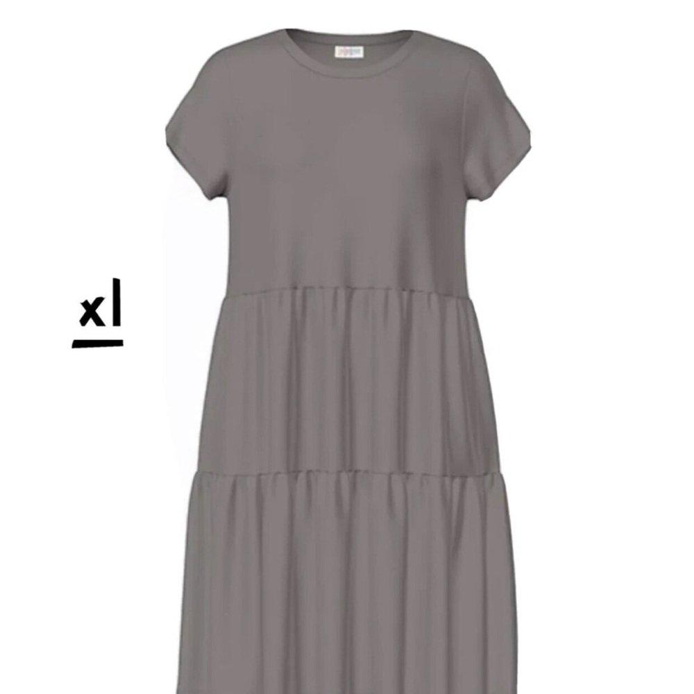 LuLaRoe Gray Arial Dress